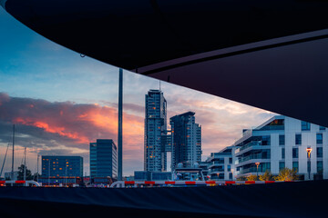 Naklejka premium Evening view of Gdynia