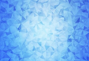 Obraz premium Light BLUE vector polygon abstract layout.