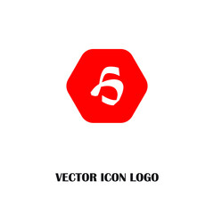 Letter H logo icon design template elements. RED