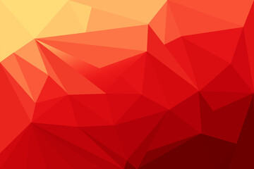Red polygon art abstract background