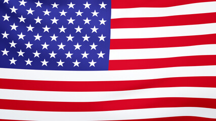 USA flag, American national flag up close, United States of America waving flag simple high resolution wavy background texture, closeup, nobody. Stars and Stripes banner, U.S.A symbols conceptual