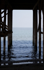 wooden pier over the sea
