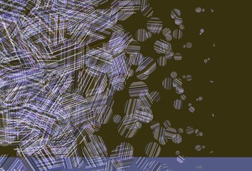 Light Pink, Green vector background with bubbles.