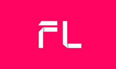 FL is a very attractive vector with a beautiful 3D design and pink background.