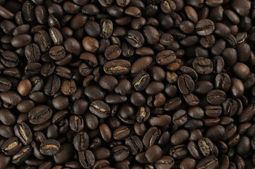 coffee beans - freshly roasted beans  close-up photo