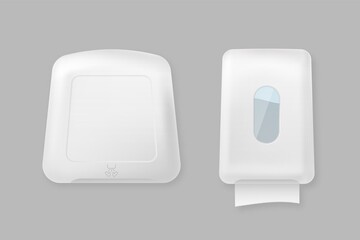 Hand dryer and dispenser mockup template