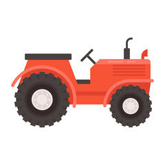 4-wheel drive tractor Concept, high tractive  transport Vector Icon Design, Agricultural machinery Symbol, Industrial agriculture Vehicles Sign, Farming equipment Stock illustration