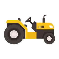Smart Tractor Concept,  Compact  DIY Small land Tractor Vector Icon Design, Agricultural machinery Symbol, Industrial agriculture Vehicles Sign, Farming equipment Stock illustration