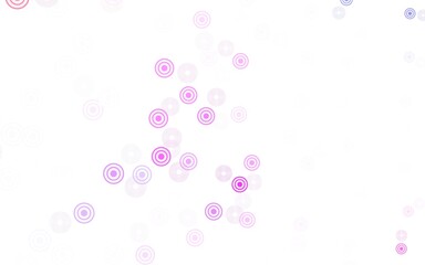 Light Purple vector pattern with spheres.