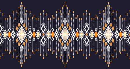 Abstract Seamless Geometric Ethnic pattern design for background or wallpaper EP10.