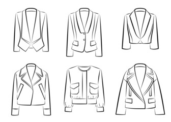 1239_Big set of women jackets and blazers