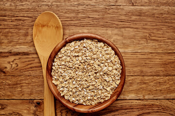 wooden tableware organic product food view from above