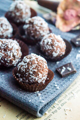 Hungarien rum ball coconut ball