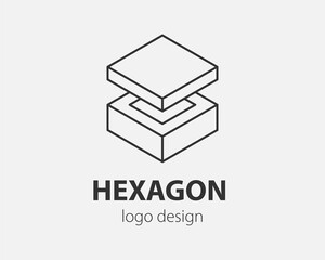 Technology logo line design. Logotype for digital company.