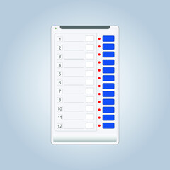 Election voting machine (EVM), illustration vector for the election campaign.