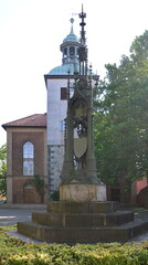 Obraz premium Historisches Kloster und Kirche in der Altstadt von Walsrode, Niedersachsen