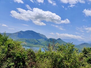 Clouds over the mountains