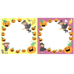 Fototapeta premium ハロウィンモチーフのフレーム