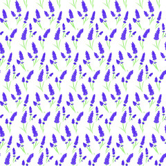 seamless purple lavender pattern background