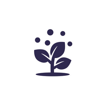 Fertilizer And Plant, Fertilization Icon