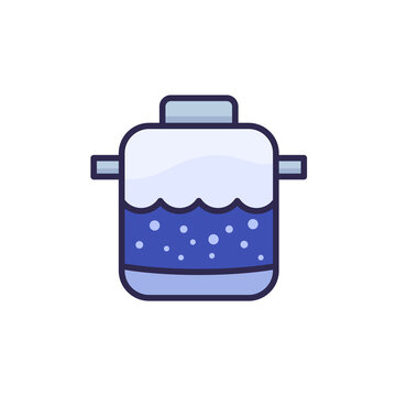 septic tank icon with outline