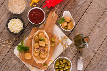 Ascoli stuffed olives. 