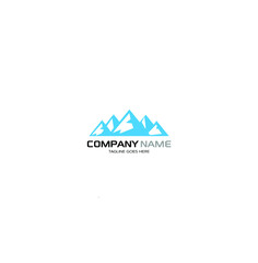 Hand Drawn Mountain Isolated. Vector Illustration Ski Resort Logo. Drawing Camping Element Winter Landscape
