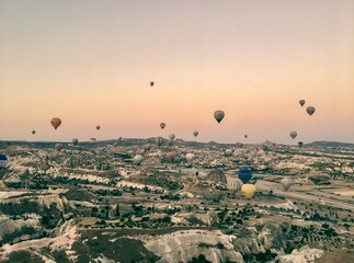 Flying in hot air balloon over Cappadocia gives you the opportunity to see all the beauty of this picturesque region.