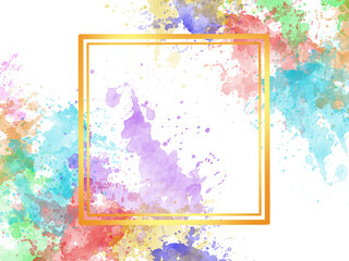Fototapeta na wymiar Rainbow Frame Background. frame background. frame background illustration