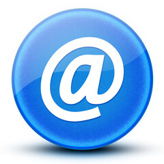 Fototapeta premium Emaill address eyeball glossy elegant blue round button abstract