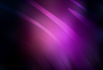 Fototapeta premium Dark Purple vector texture with wry lines.
