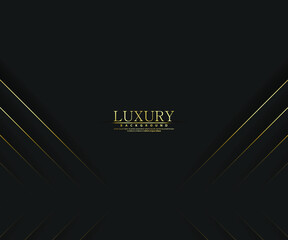 Premium background. Abstract luxury pattern. Gold glitter stripes background. Abstract gold line texture. Black pattern vector illustration.