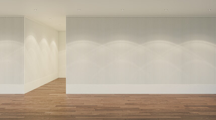 Illustration 3D rendering large luxury modern bright interiors Living room mockup computer digitally generated image