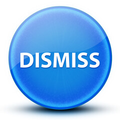 Dismiss eyeball glossy elegant blue round button abstract