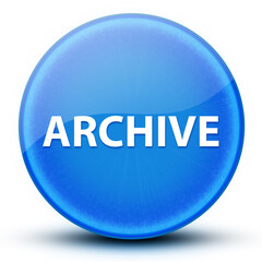 Archive eyeball glossy elegant blue round button abstract