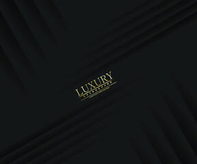 Obraz premium Premium background. Abstract luxury pattern. Gold glitter stripes background. Abstract gold line texture. Black pattern vector illustration.