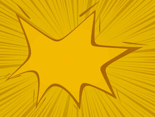 Retro comic speech bubble. vector