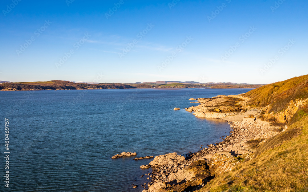 Wall mural A view of Kirkcudbright Bay and the Dee estuary from Torrs Point, Scotland