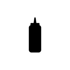 Obraz premium sauce bottle icon, sauce vector, bottle illustration