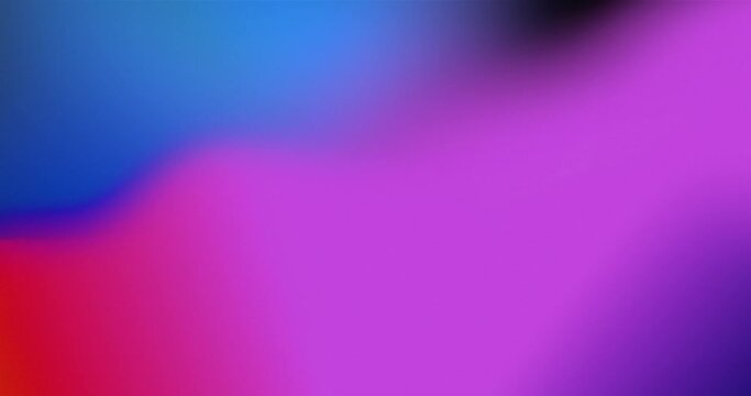 Abstract trendy colors backgorund gradient with blur and noise blue, red, violet, black and pink. Animation of flowing water or smoke and steam or liquid. Video 60 fps Mp4, 4k, 2k, HD and SD.