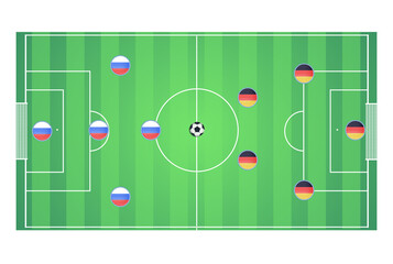 soccer field for mobile game
