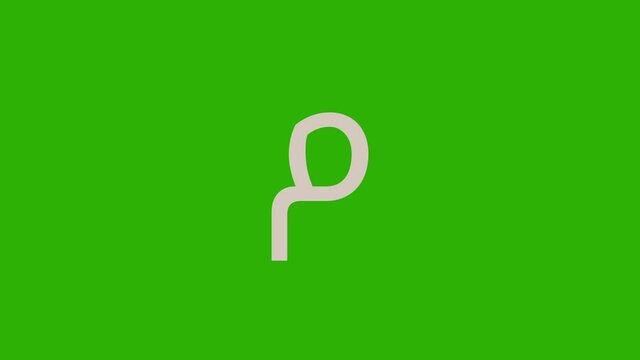 Animated Arabic alphabet "Mim" for learning and education - Arabic Letter