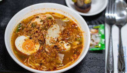 Tom Yum Noodle Soup, Thai food, Noodle soup 