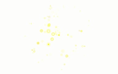 Light Red, Yellow vector texture with disks.
