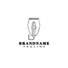 shavers logo icon design template vector illustration