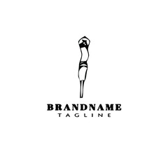 barbecue logo cartoon icon design template black isolated vector concept