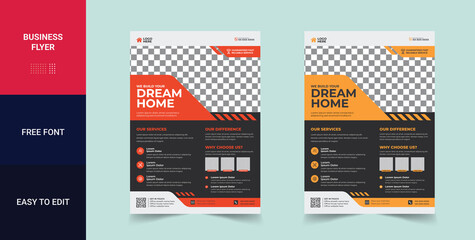 Construction Flyer Template, Construction Brochure Cover, Poster, Handyman flyer template. Handyman service flyer ideas. House repair service leaflet template. Handyman house repair service poster 