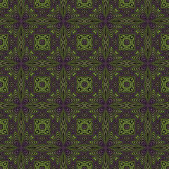 abstract seamless green geometric pattern