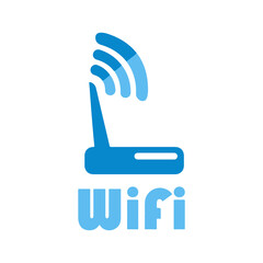 Vector logo of free Wi-Fi, service and settings