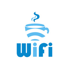 Vector logo of free Wi-Fi, service and settings